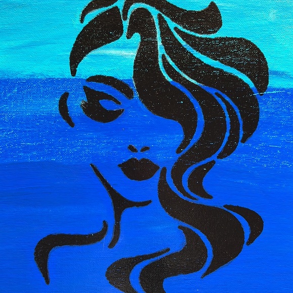 Over My Head* Acrylic Canvas Painting - Picture 15 of 16